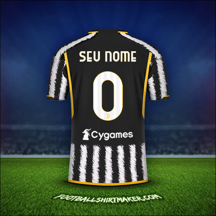 Camisa Juventus FC 2023/2024 -  seu nome - 0