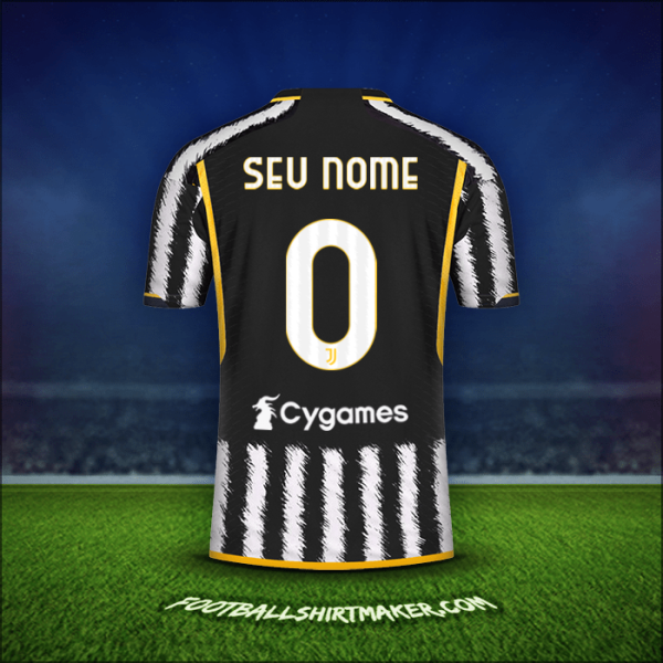 Camisa Juventus FC 2023/2024 -  seu nome - 0