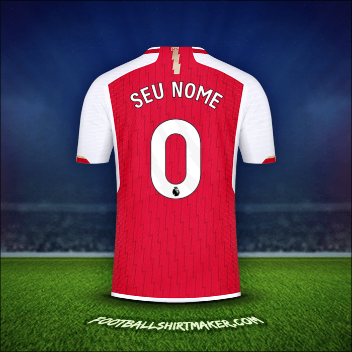 Camisa Arsenal 2023/2024 -  seu nome - 0