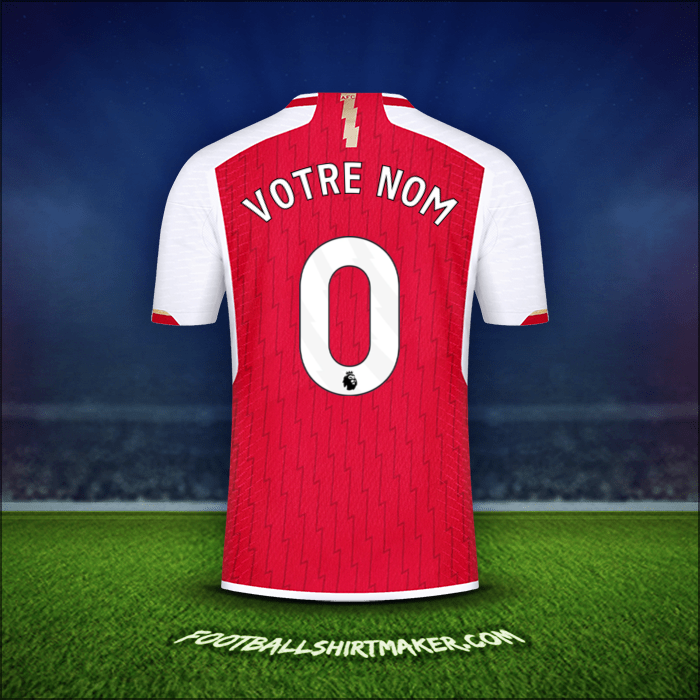 Maillot Arsenal 2023/2024 -  votre nom - 0
