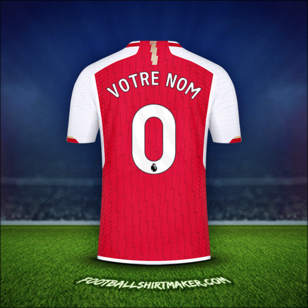 Maillot Arsenal 2023/2024 -  votre nom - 0