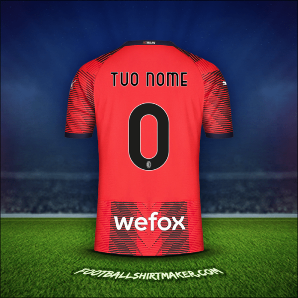 Maglia AC Milan 2023/2024 -  tuo nome - 0