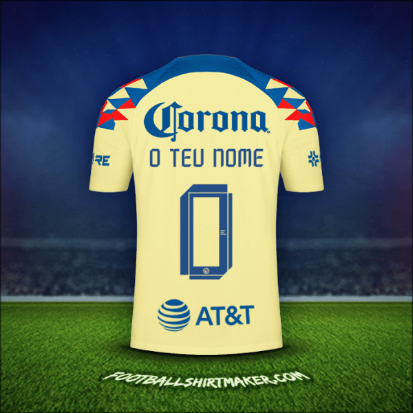 Camisola Club America 2023/2024 -  o teu nome - 0