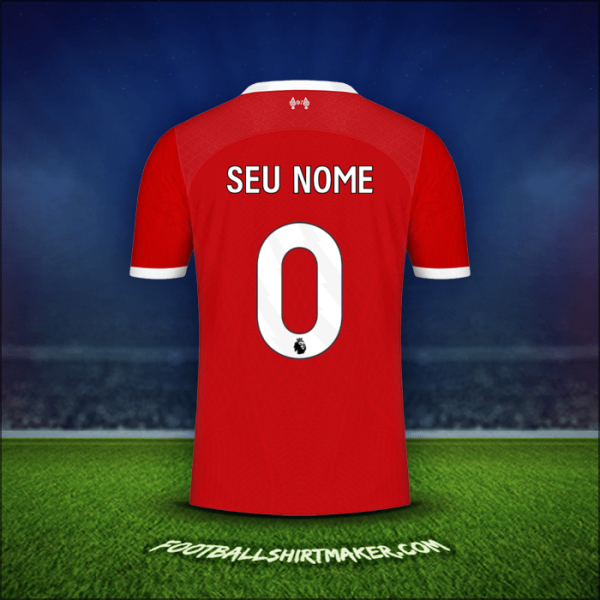 Camisa Liverpool FC 2023/2024 -  seu nome - 0