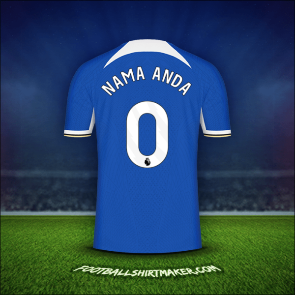 Jersey Chelsea 2023/2024 -  nama anda - 0