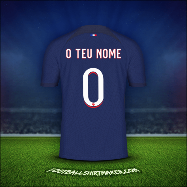 Camisola Paris Saint Germain 2023/2024 -  o teu nome - 0