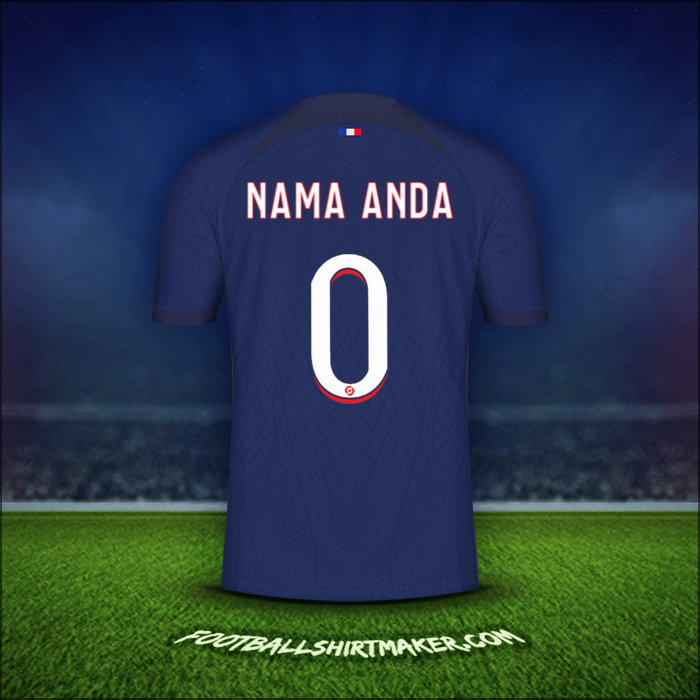 Jersey Paris Saint Germain 2023/2024 -  nama anda - 0