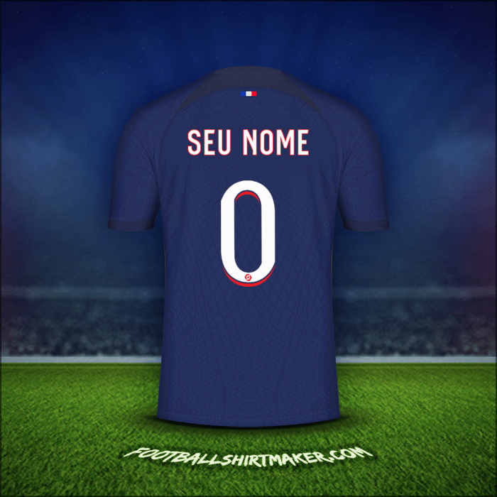 Camisa Paris Saint Germain 2023/2024 -  seu nome - 0