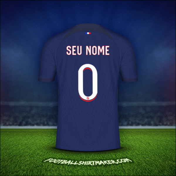 Camisa Paris Saint Germain 2023/2024 -  seu nome - 0