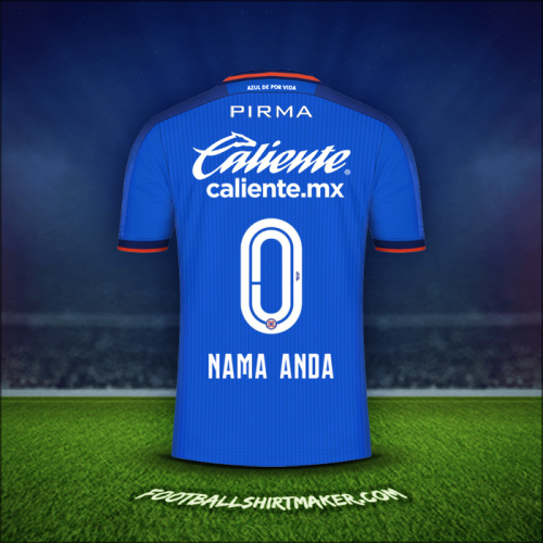 Jersey Cruz Azul 2023/2024 -  nama anda - 0