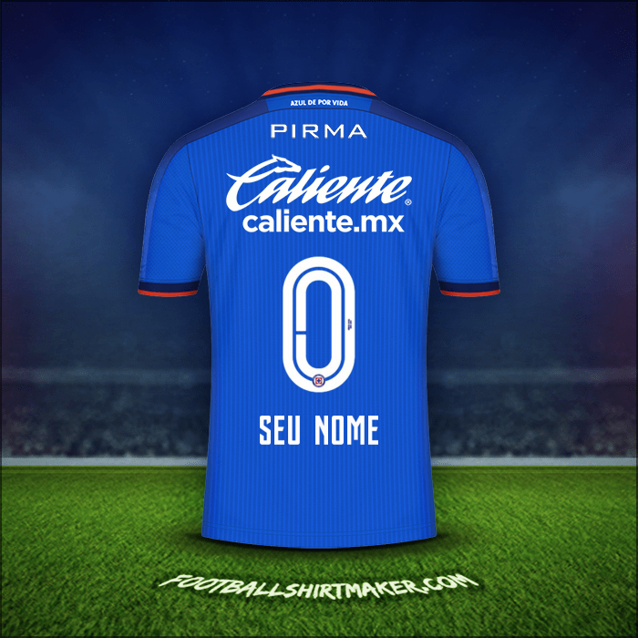 Camisa Cruz Azul 2023/2024 -  seu nome - 0