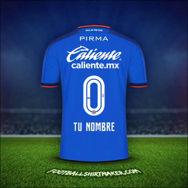 Camiseta Cruz Azul 2023/2024 -  tu nombre - 0