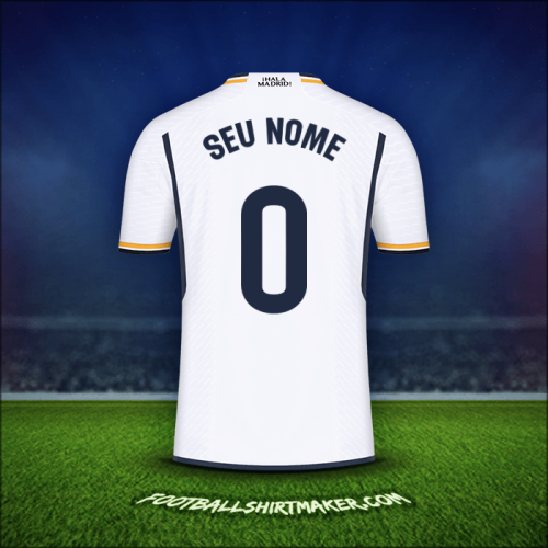Camisa Real Madrid CF 2023/2024 -  seu nome - 0