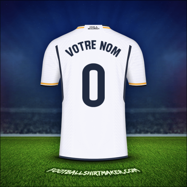 Maillot Real Madrid CF 2023/2024 -  votre nom - 0