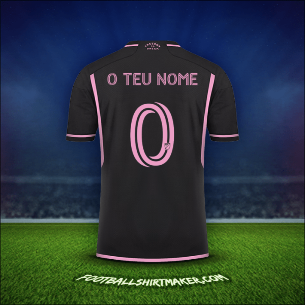 Camisola Inter Miami 2023/2024 Alternativa -  o teu nome - 0