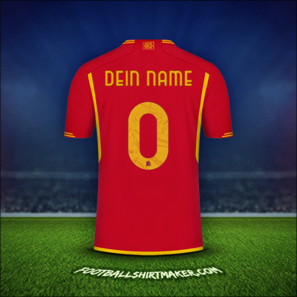 Trikot AS Roma 2023/2024 -  dein name - 0