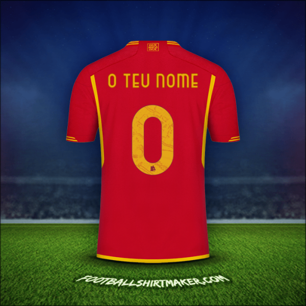 Camisola AS Roma 2023/2024 -  o teu nome - 0