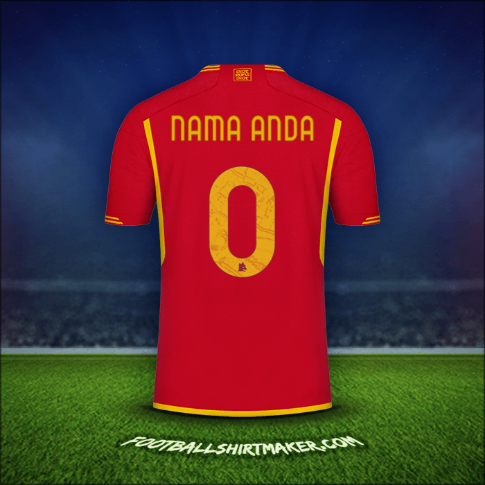 Jersey AS Roma 2023/2024 -  nama anda - 0