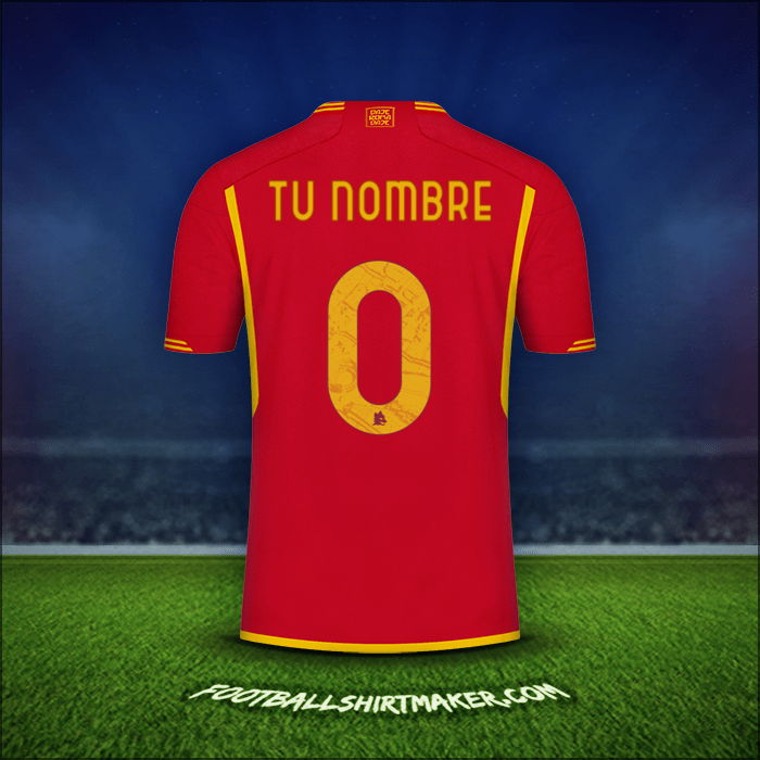 Camiseta AS Roma 2023/2024 -  tu nombre - 0