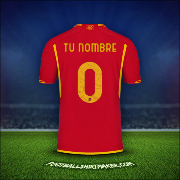 Jersey AS Roma 2023/2024 -  tu nombre - 0