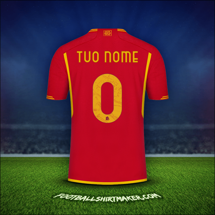 Maglia AS Roma 2023/2024 -  tuo nome - 0