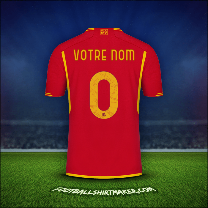 Maillot AS Roma 2023/2024 -  votre nom - 0