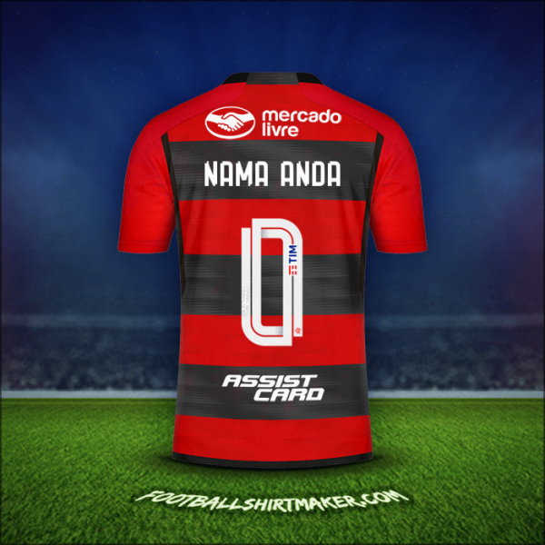 Jersey Flamengo 2023 -  nama anda - 0