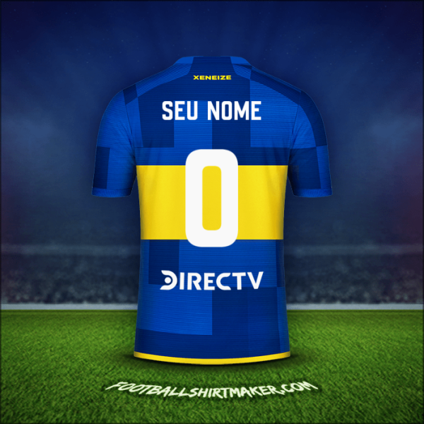 Camisa Boca Juniors 2023/2024 -  seu nome - 0