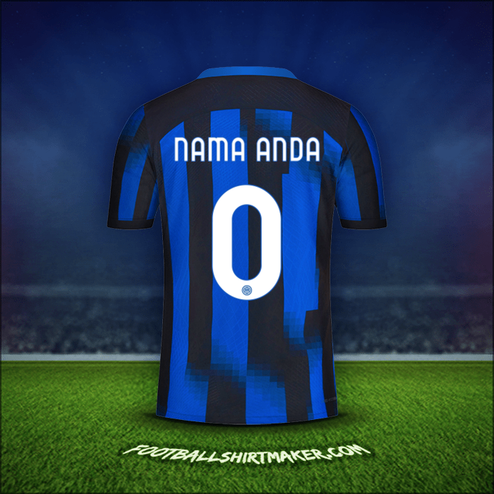 Jersey Inter 2023/2024 -  nama anda - 0
