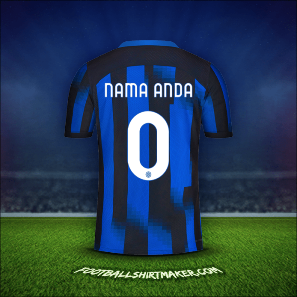 Jersey Inter 2023/2024 -  nama anda - 0