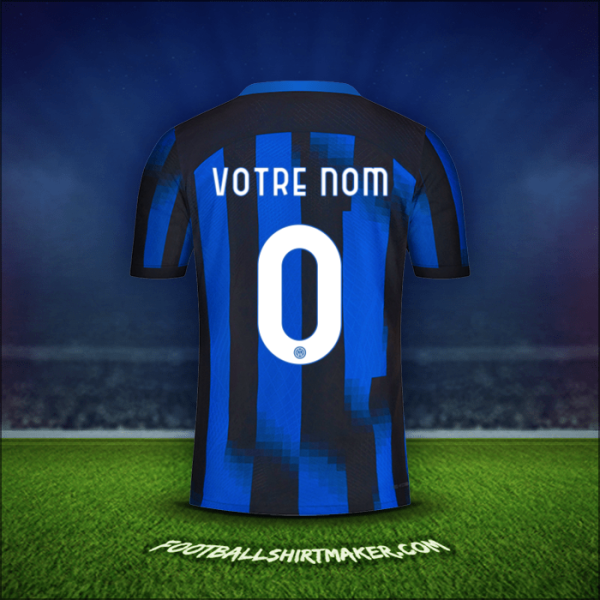 Maillot Inter 2023/2024 -  votre nom - 0