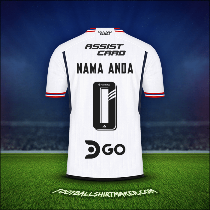 Jersey Colo Colo 2023 -  nama anda - 0