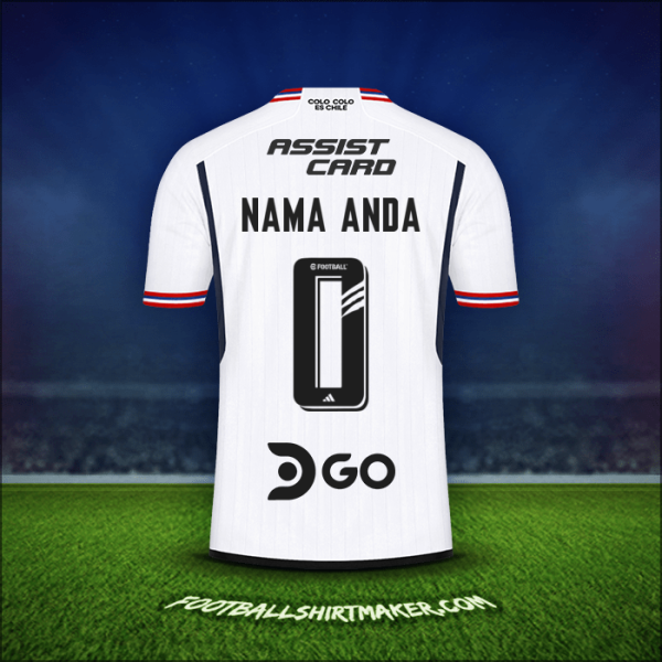 Jersey Colo Colo 2023 -  nama anda - 0