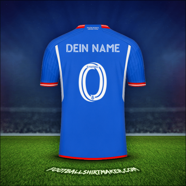 Trikot Universidad de Chile 2023 -  dein name - 0