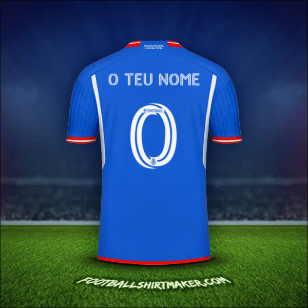 Camisola Universidad de Chile 2023 -  o teu nome - 0