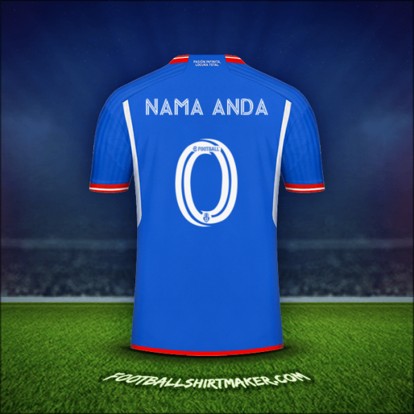 Jersey Universidad de Chile 2023 -  nama anda - 0