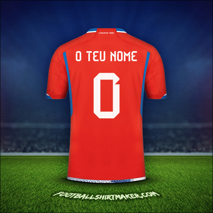 Camisola Chile 2022/2023 -  o teu nome - 0