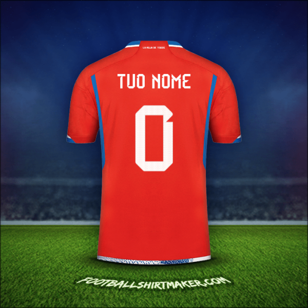 Maglia Cile 2022/2023 -  tuo nome - 0