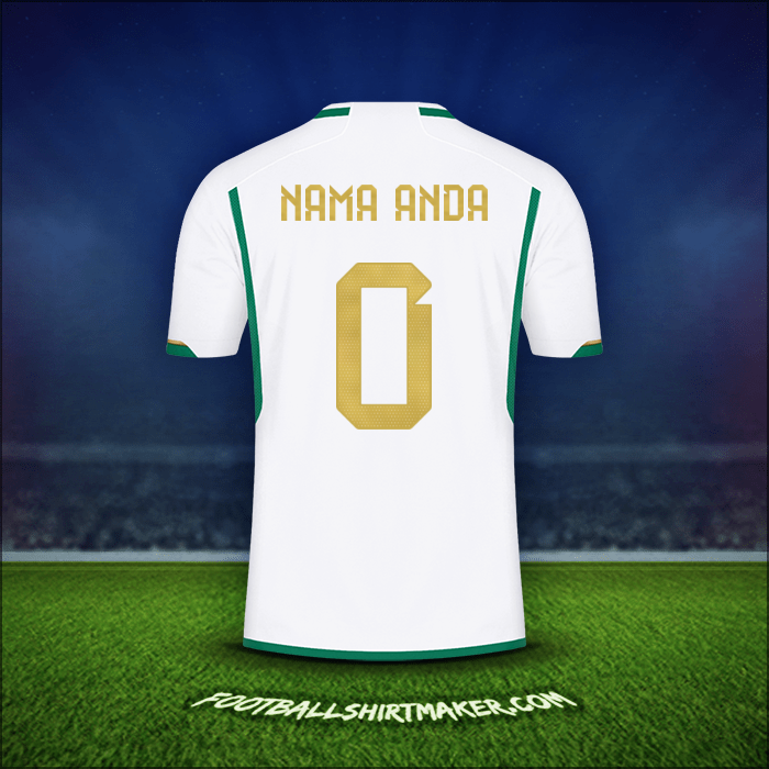 Jersey Aljazair 2022/2023 -  nama anda - 0