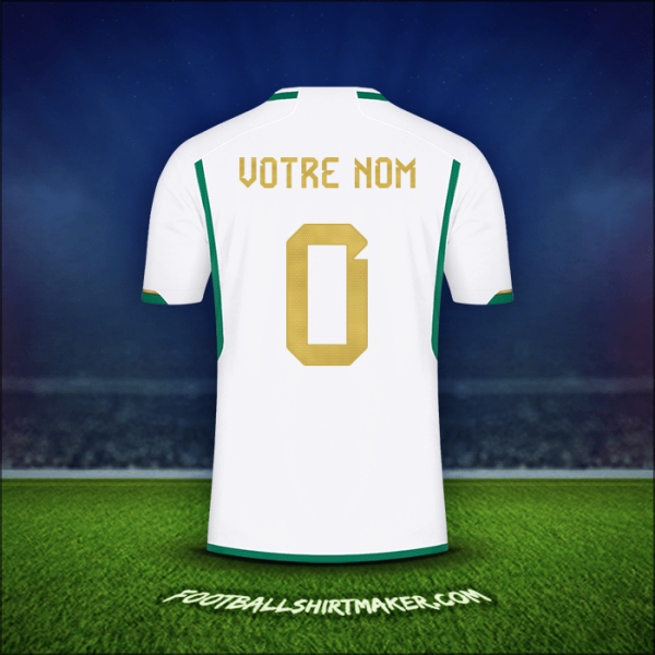 Maillot Algérie 2022/2023 -  votre nom - 0