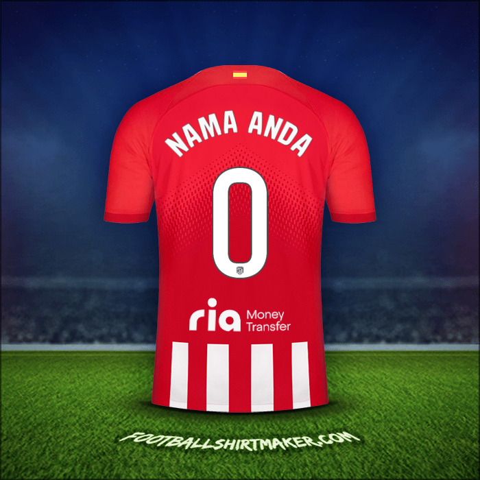 Jersey Atletico Madrid 2023/2024 -  nama anda - 0