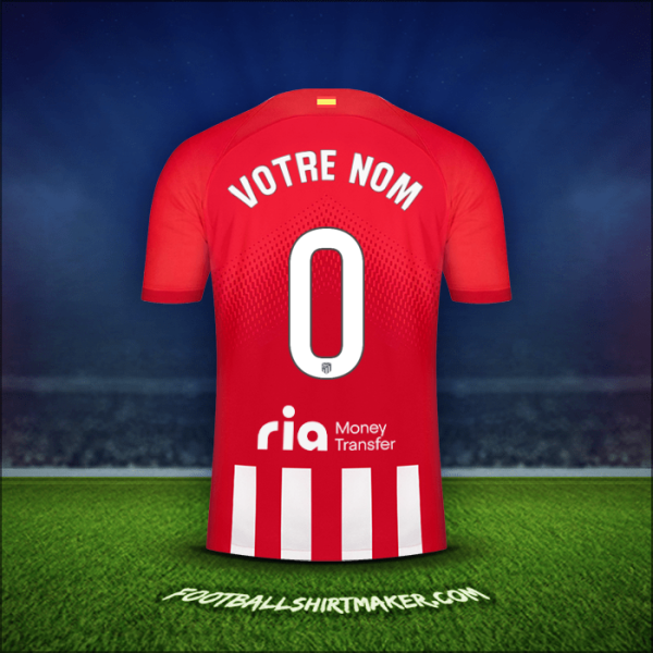 Maillot Atletico Madrid 2023/2024 -  votre nom - 0