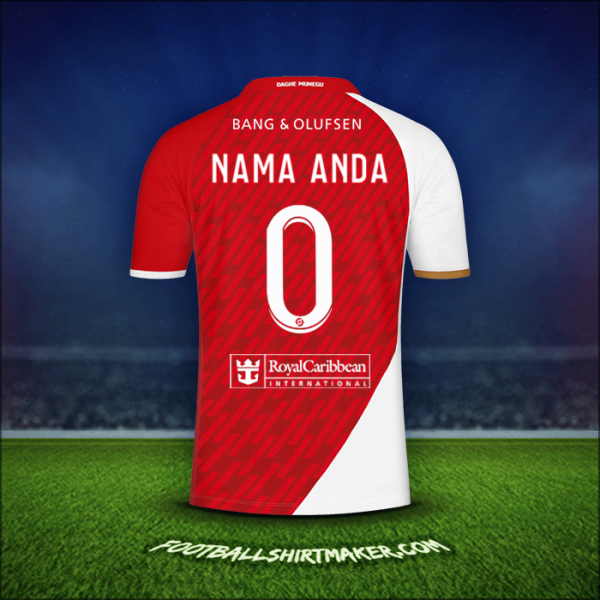 Jersey As Monaco 2023/2024 -  nama anda - 0