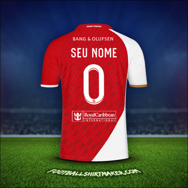 Camisa As Monaco 2023/2024 -  seu nome - 0