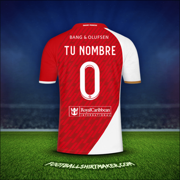 Camiseta As Monaco 2023/2024 -  tu nombre - 0