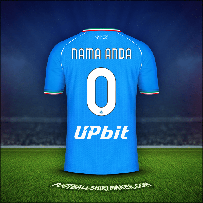 Jersey SSC Napoli 2023/2024 -  nama anda - 0