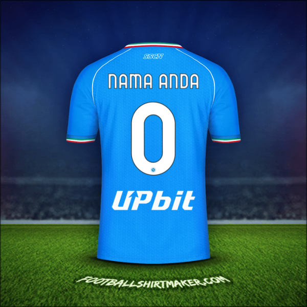 Jersey SSC Napoli 2023/2024 -  nama anda - 0