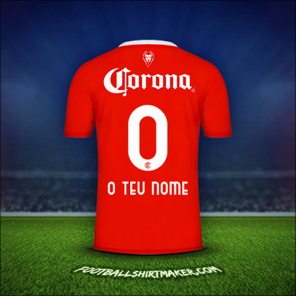 Camisola Toluca FC 2023/2024 -  o teu nome - 0