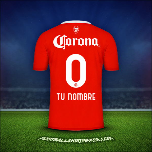 Camiseta Toluca FC 2023/2024 -  tu nombre - 0
