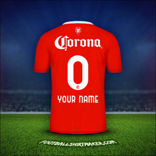 Jersey Toluca FC 2023/2024 -  your name - 0